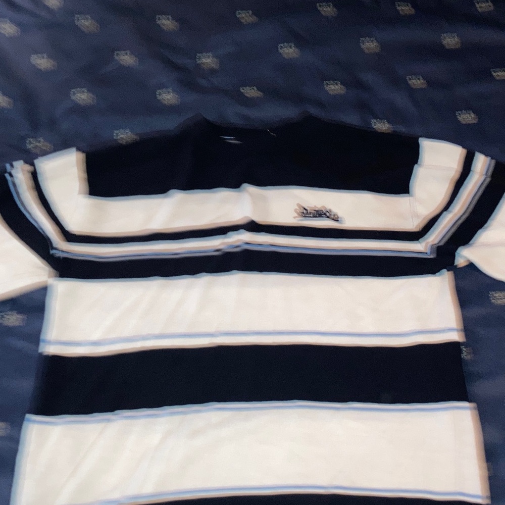 South Pole Black and White Striped Sweatshirt